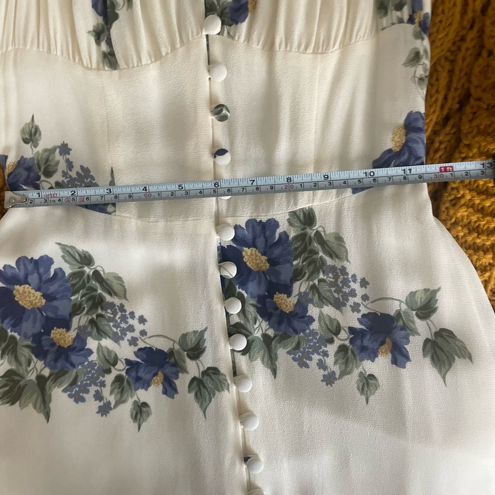 Reformation Charlee  Midi Dress in Macadamia - Picture 6 of 8